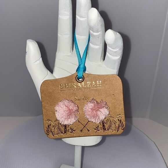 Anthropologie Shiraleah Chicago Darmaris Earrings In Blush New With Tags - Picture 1 of 5